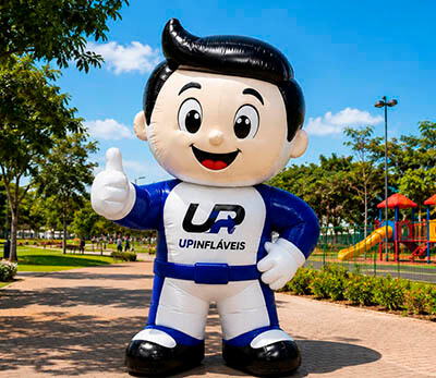 Mascote inflável personalizado