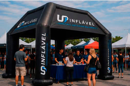 Tenda inflável personalizada